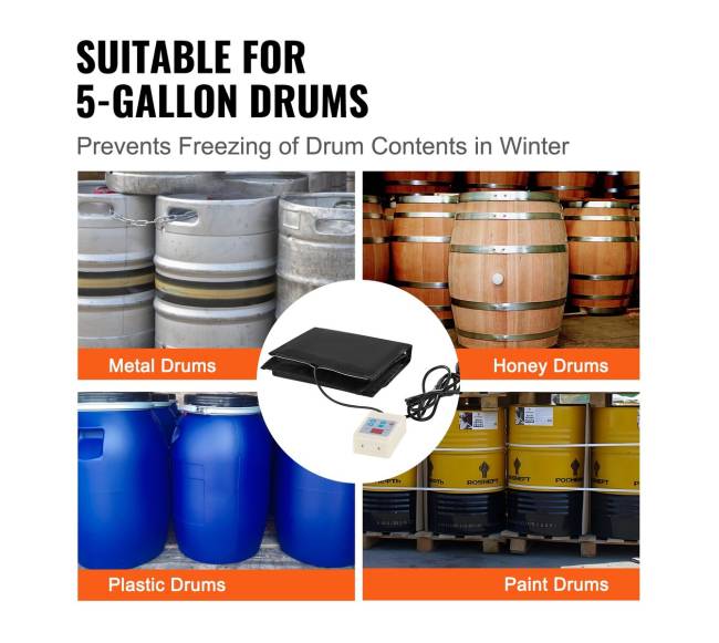 18,93 l metalinis būgninis šildytuvas, 250 W5