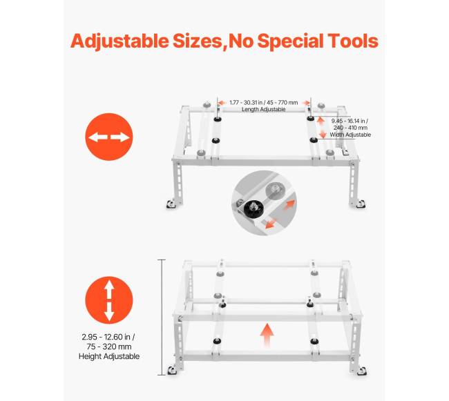 Reguliuojamas pagrindas mini split kondicionieriui 9000-24000 BTU3