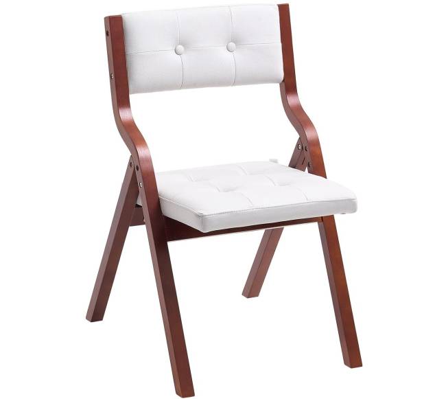 Medinės sulankstomos kėdės su paminkštinimu, 4 vnt.8