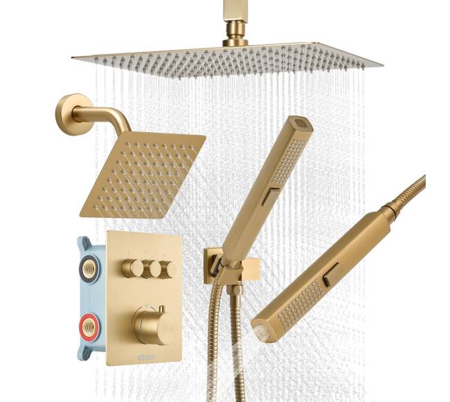 Dušo maišytuvas su lietaus funkcija ir žarna0