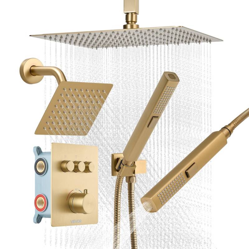 Dušo maišytuvas su lietaus funkcija ir žarna0