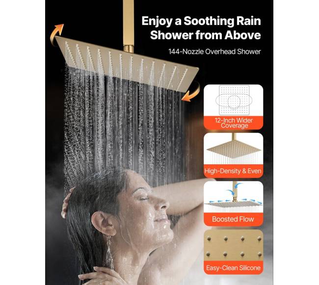 Dušo maišytuvas su lietaus funkcija ir žarna4