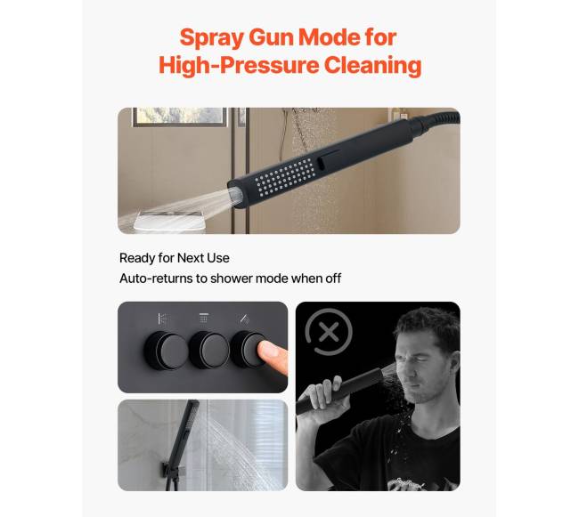 Sieninis dušo komplektas su lietaus dušu2