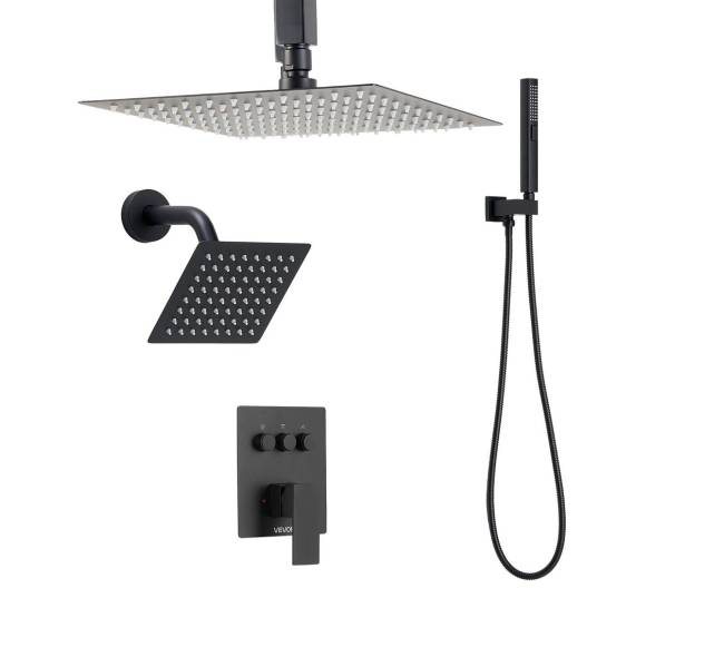 Sieninis dušo komplektas su lietaus dušu8