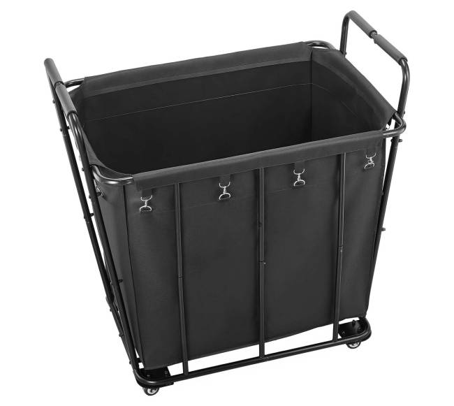 Skalbinių ir pirkinių vežimėlis su ratukais0