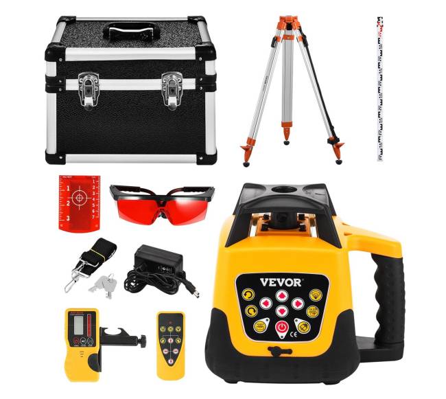 Rotacinis lazerinis lygio rinkinys su trikoju8