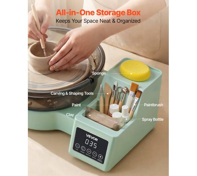 Elektrinis keramikos ratas su aliuminio stalu, 28 cm5