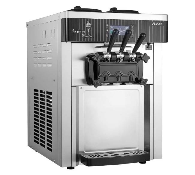 komercinė ledų gaminimo mašina su 3 skoniais9