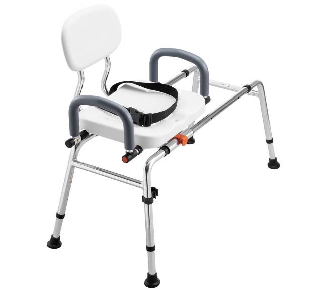 Neslystančia dušo kėdė su pasukamu sėdynės10