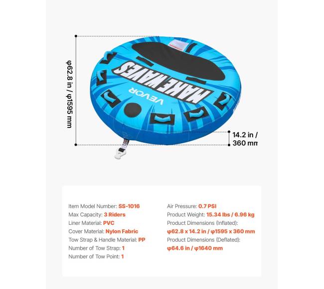 Vandens sporto pripučiamas vilkimo ratas6