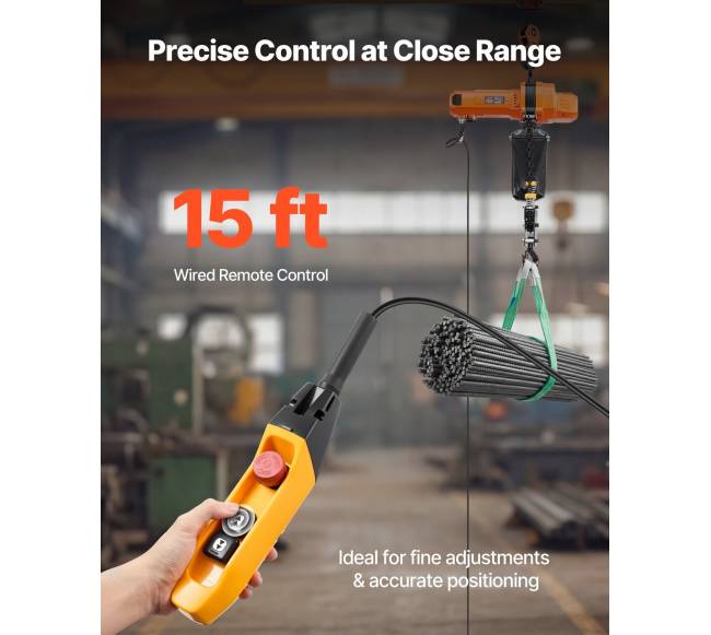 1000 kg elektrinis grandininis keltuvas su 6 m pakėlimo aukščiu3