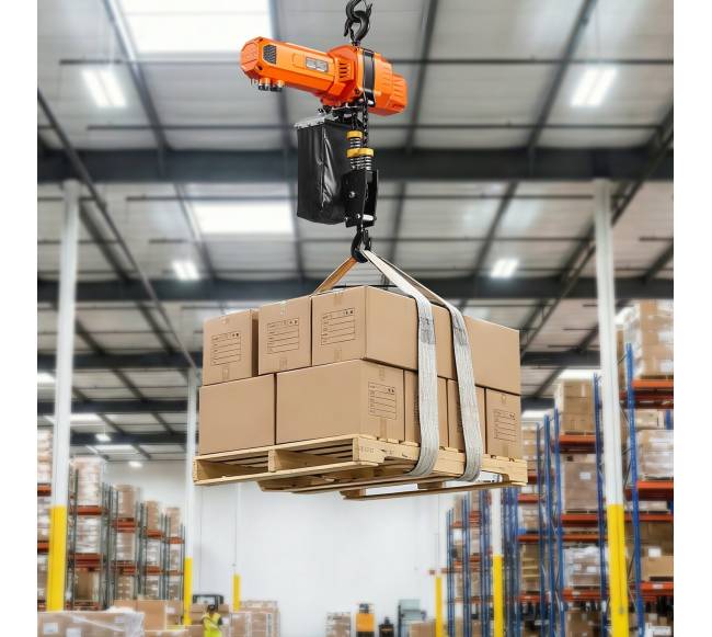 1000 kg elektrinis grandininis keltuvas su 6 m pakėlimo aukščiu7