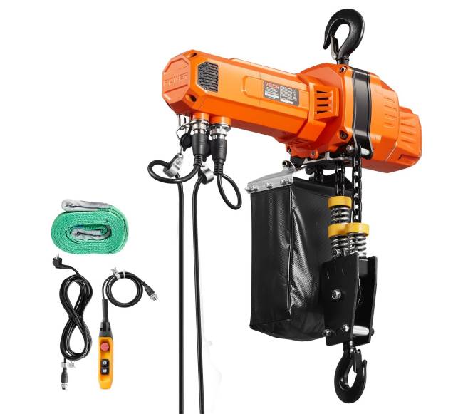 1000 kg elektrinis grandininis keltuvas su 6 m pakėlimo aukščiu8