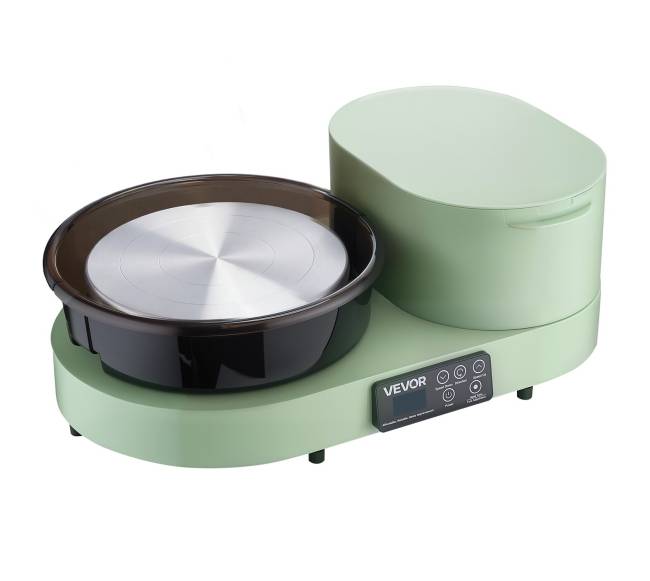 Elektrinis puodų žiedimo ratas 28 cm su pėdalu0