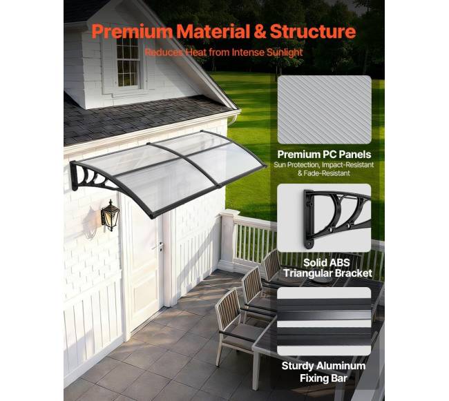 Durų įėjimo stogeliai, 97 x 198 cm3