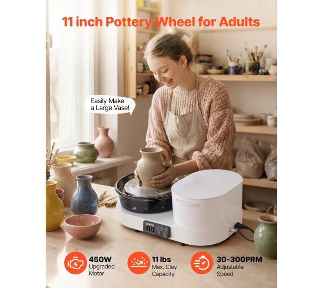 Keramikos žiedimo ratas su aliuminiu 28 cm stalu1