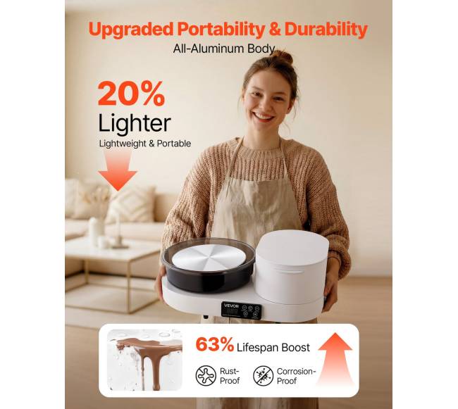 Keramikos žiedimo ratas su aliuminiu 28 cm stalu2