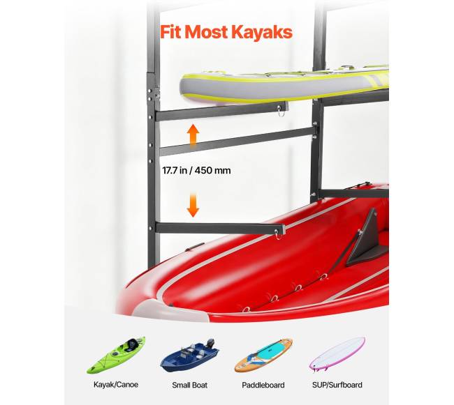 Keturvietis baidarių laikymo stovas1