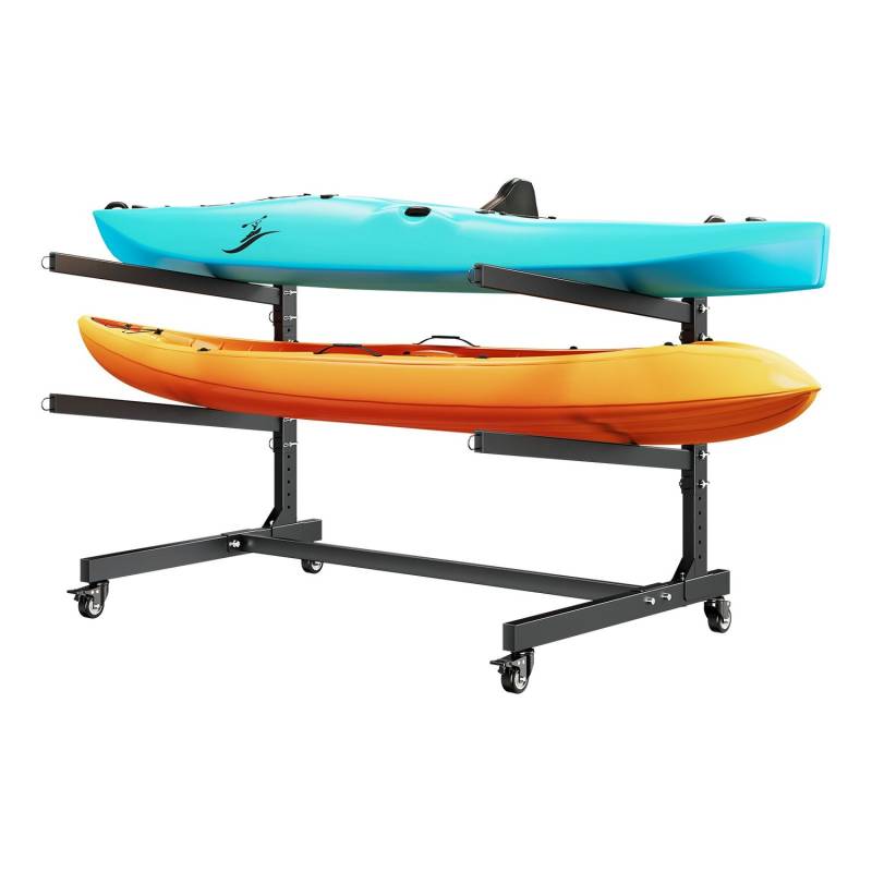 Dviejų baidarių laikiklis su ratukais0