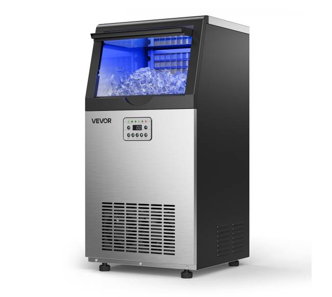 Kompaktiška ledo gaminimo mašina 45 kg24h, 14 kg talpa0