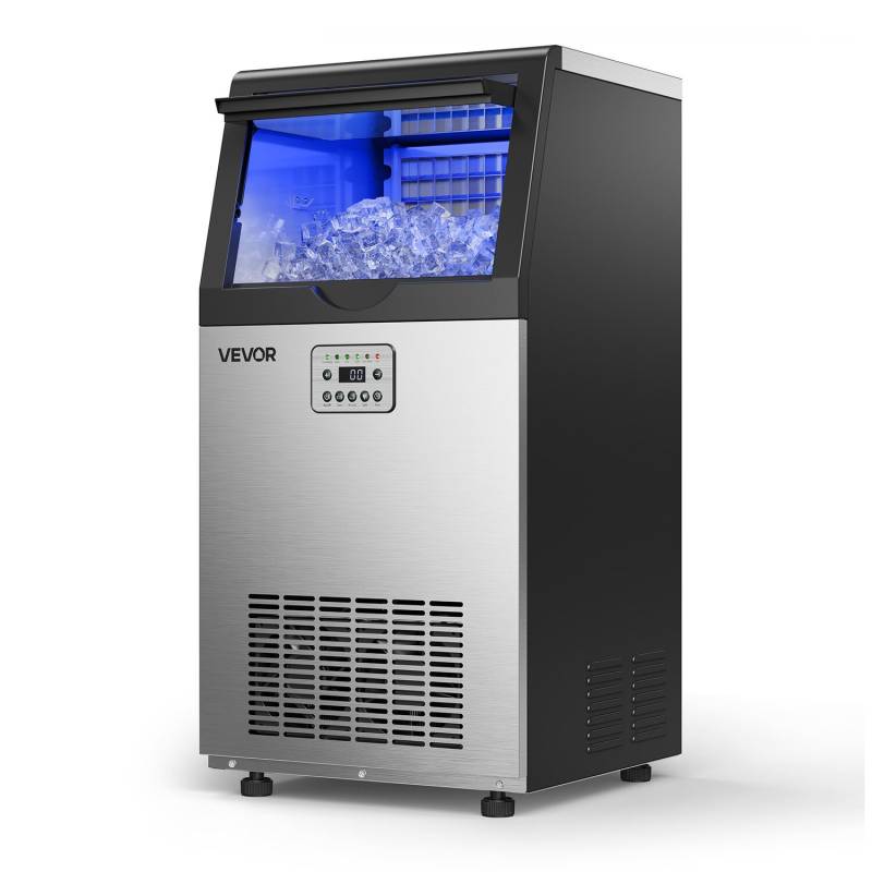 Kompaktiška ledo gaminimo mašina 45 kg24h, 14 kg talpa0