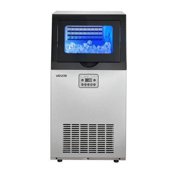 Kompaktiška ledo gaminimo mašina 45 kg24h, 14 kg talpa9