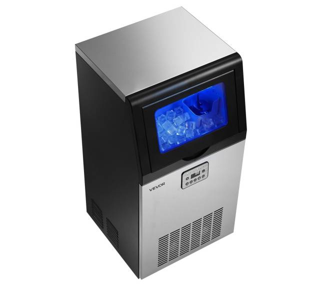 Kompaktiška ledo gaminimo mašina 45 kg24h, 14 kg talpa10