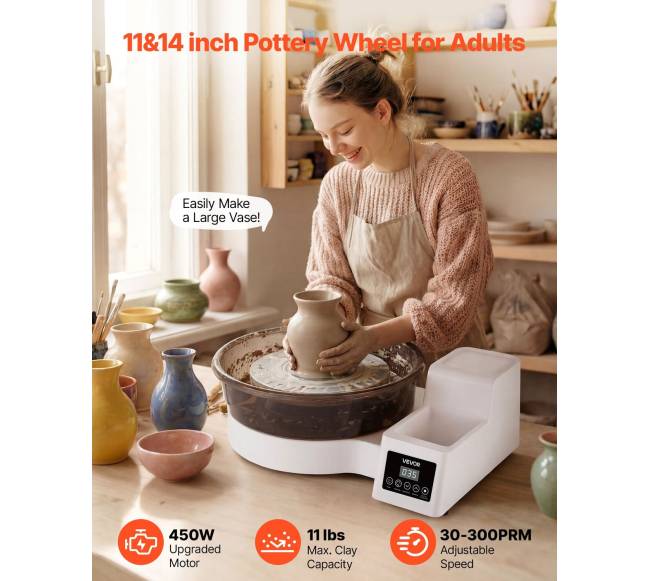 Elektrinis puodų žiedymo ratas su pedalais1