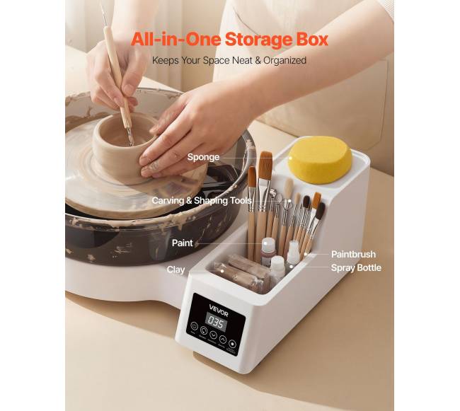 Elektrinis puodų žiedymo ratas su pedalais5