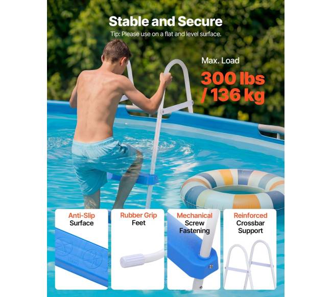 Baseino kopėčios, 3 laipteliai ir C rėmas, įėjimuiišėjimui2