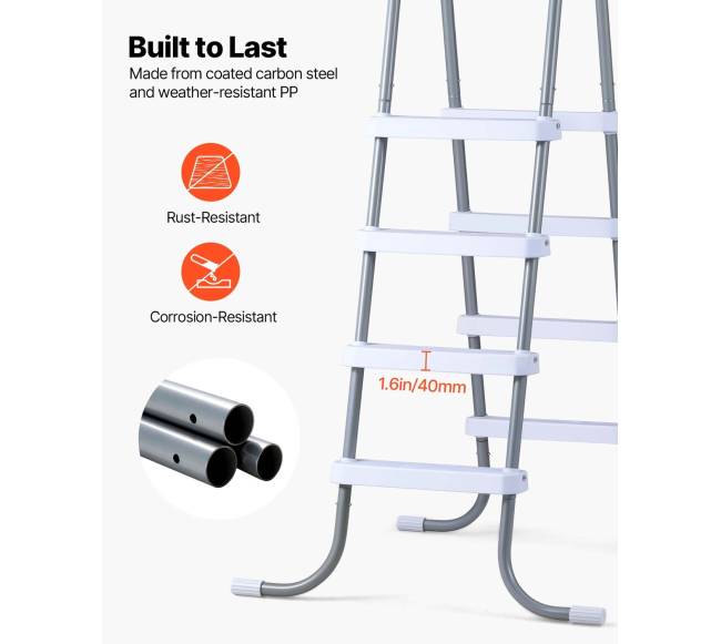 Baseino kopėčios 121,9 cm aukščio sienoms3