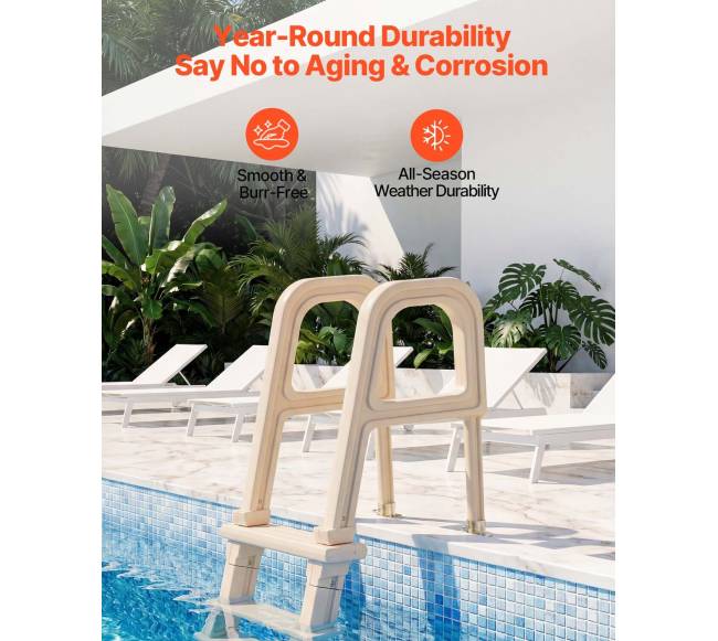 Baseino kopėčios su 5 pakopomis ir turėklais4