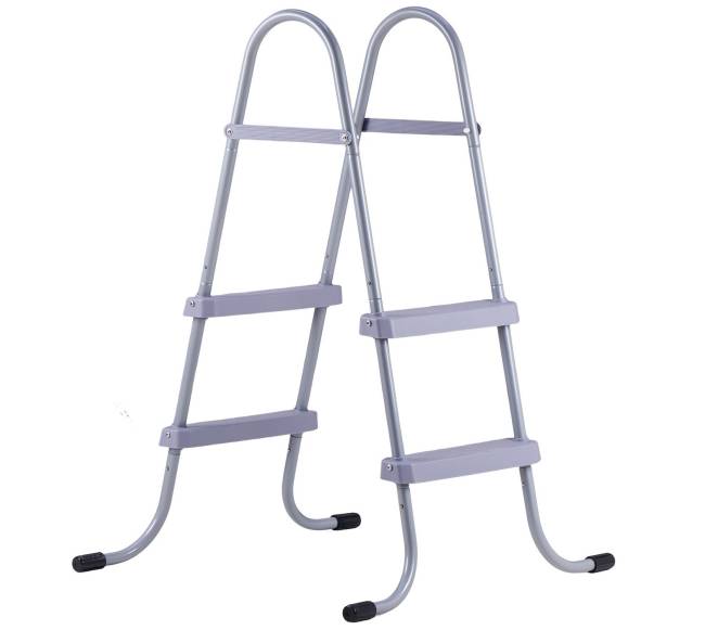 Antžeminės baseino kopėčios, plieninis dviejų pakopų8