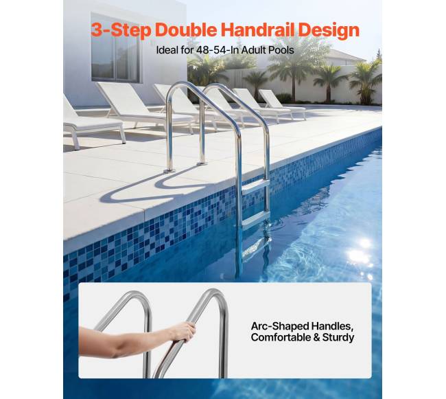 Baseino kopėčios su nerūdijančio plieno rėmu1