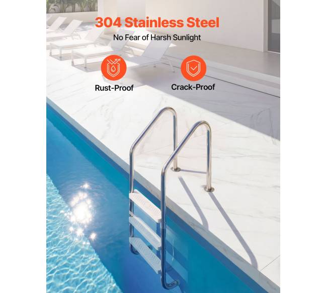 Baseino kopėčios su nerūdijančio plieno rėmu2