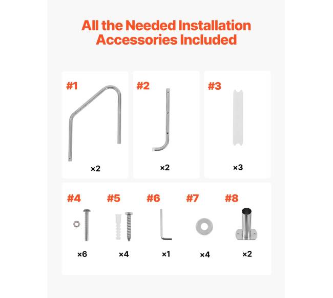 Baseino kopėčios su nerūdijančio plieno rėmu5