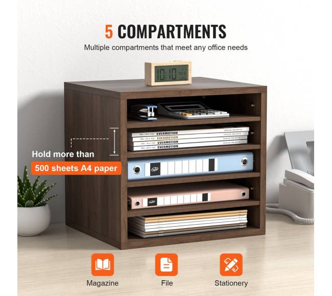 dokumentų organizatorius 5 skyrių dėžė3