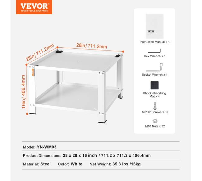Skalbimo mašinos stovas su lentyna6
