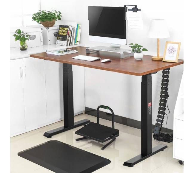 Elektrinis reguliuojamas stalo rėmas 65-129 cm H juodas7