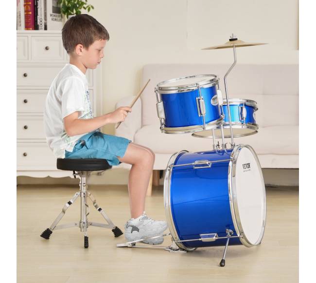 Vaikiškas būgnų komplektas 3 dalių mėlynas7