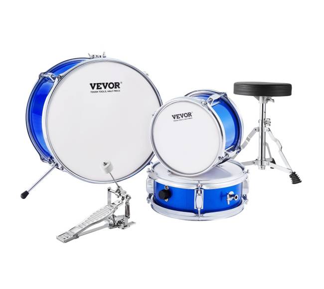 Vaikiškas būgnų komplektas 3 dalių mėlynas8