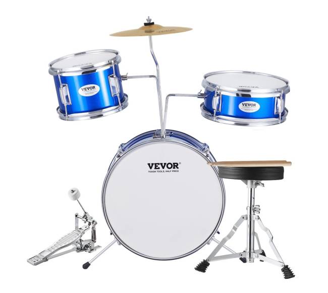 Vaikiškas būgnų komplektas 3 dalių mėlynas10