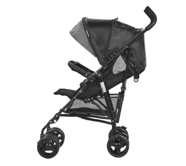 Lengvai sulankstomas vežimėlis reguliuojama atlošu pilkajuoda8