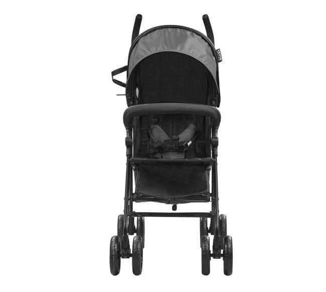 Lengvai sulankstomas vežimėlis reguliuojama atlošu pilkajuoda9