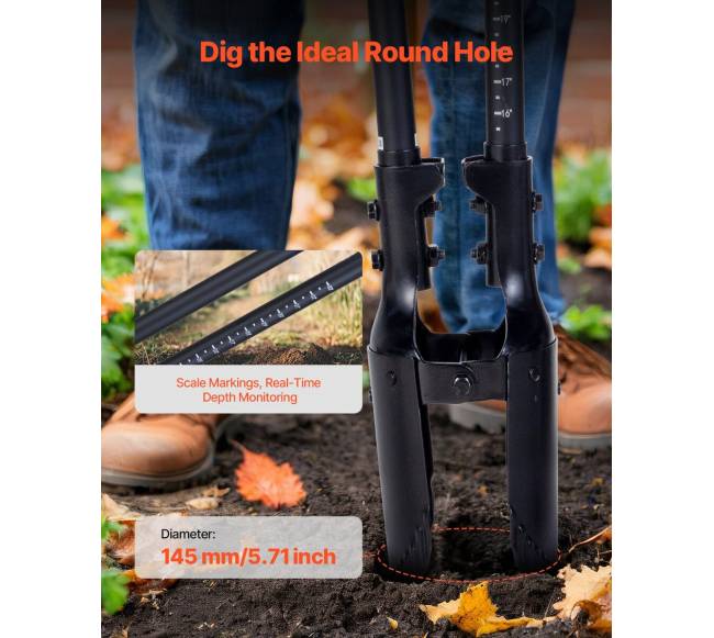 Dujotiekio kasimo įrankis su stiklo pluošto rankena2