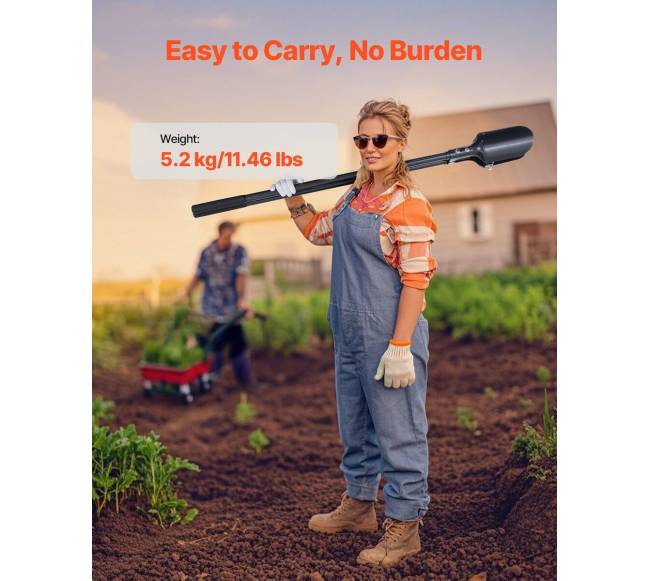 Duobės kasimo įrankis su plieno rankena5