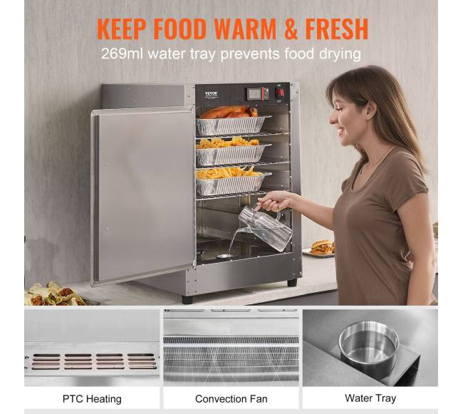 Maisto šildytuvas, 5 aukštų spintelė su vandens padėklu2