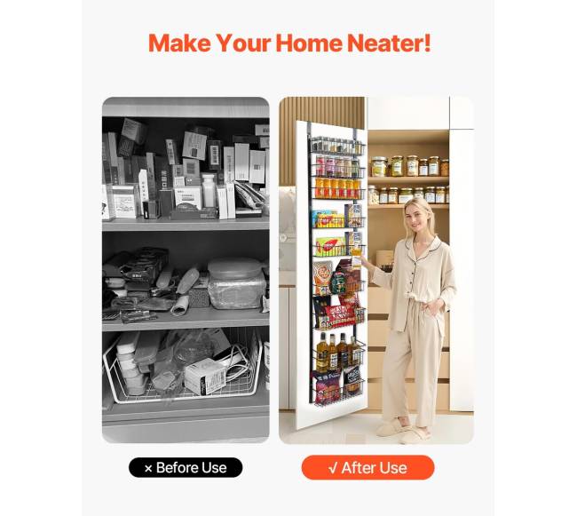 9 dalių už durų sandėliuko organizatorius5