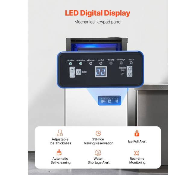 Kompaktiška ledukų mašina 36 ledo kubeliai3