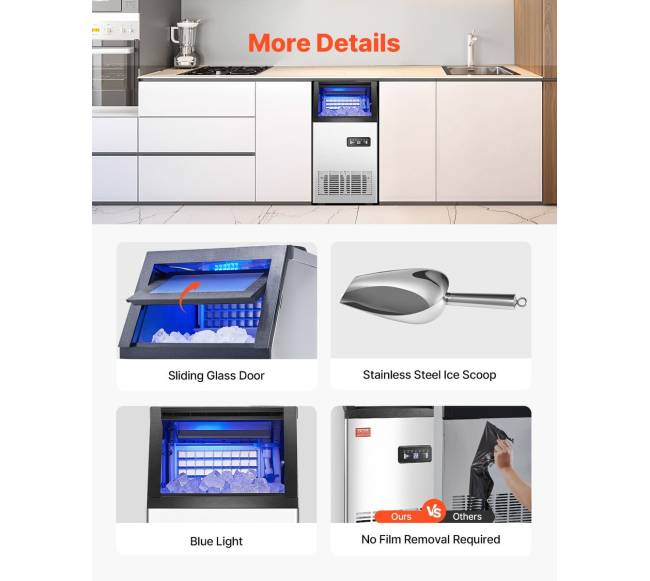 Kompaktiška ledukų mašina 36 ledo kubeliai5